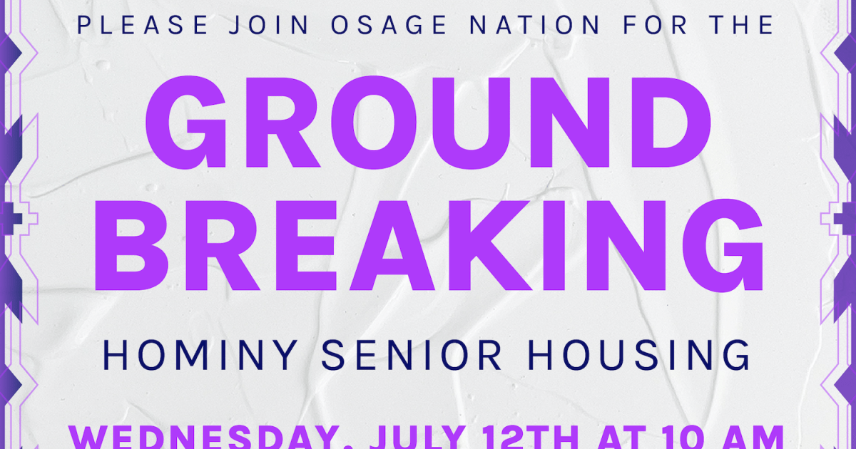 Osage Nation Breaks Ground on New Hominy Senior Housing Complex Osage